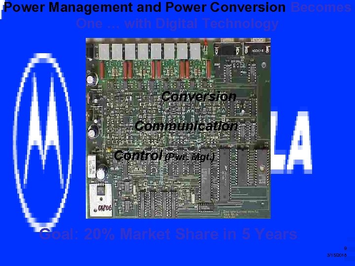 Power Management and Power Conversion Becomes One … with Digital Technology Conversion Communication Control