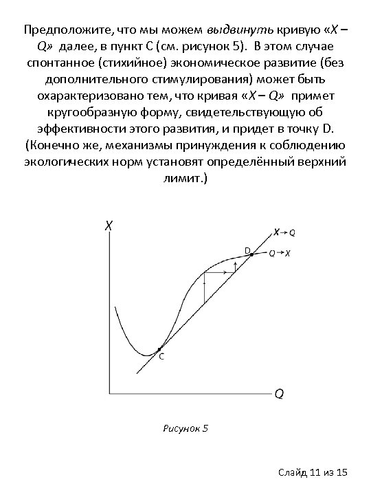 Предположите, что мы можем выдвинуть кривую «X – Q» далее, в пункт C (см.