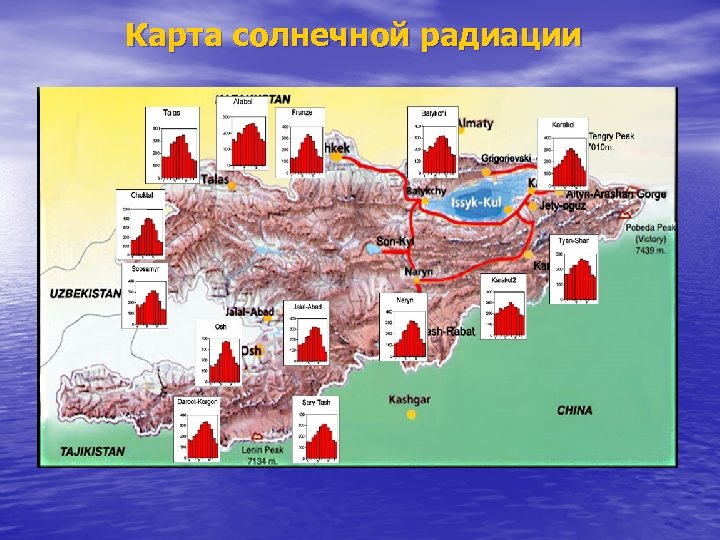 Карта солнечной радиации 