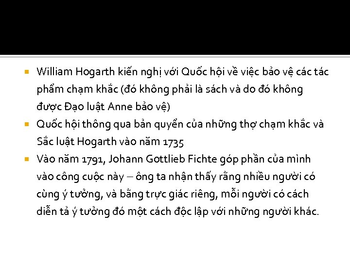  William Hogarth kiến nghị với Quốc hội về việc bảo vệ các tác