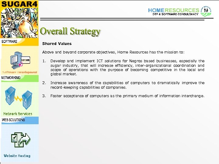 Shared Values Above and beyond corporate objectives, Home Resources has the mission to: 1.