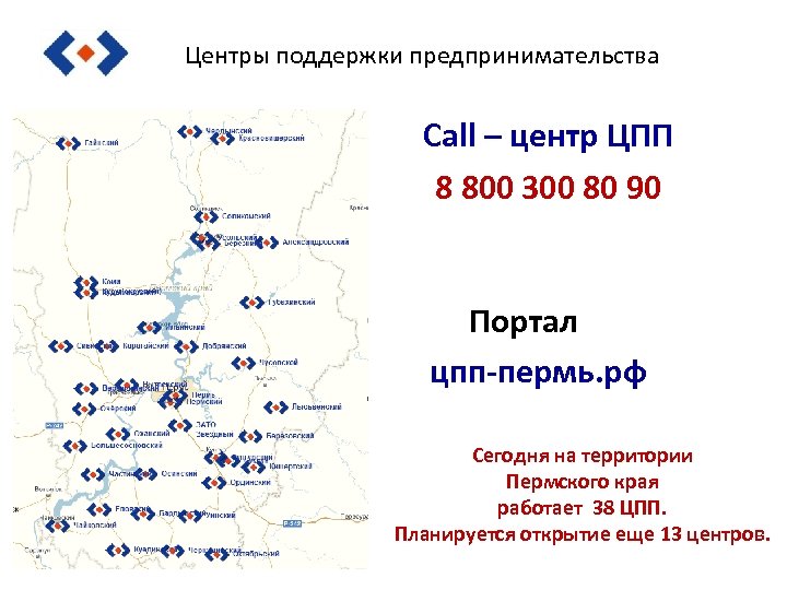 Центры поддержки предпринимательства Call – центр ЦПП 8 800 300 80 90 Портал цпп-пермь.
