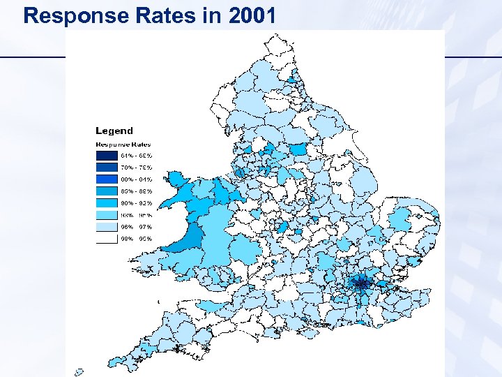 Response Rates in 2001 