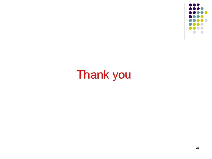 Thank you 23 