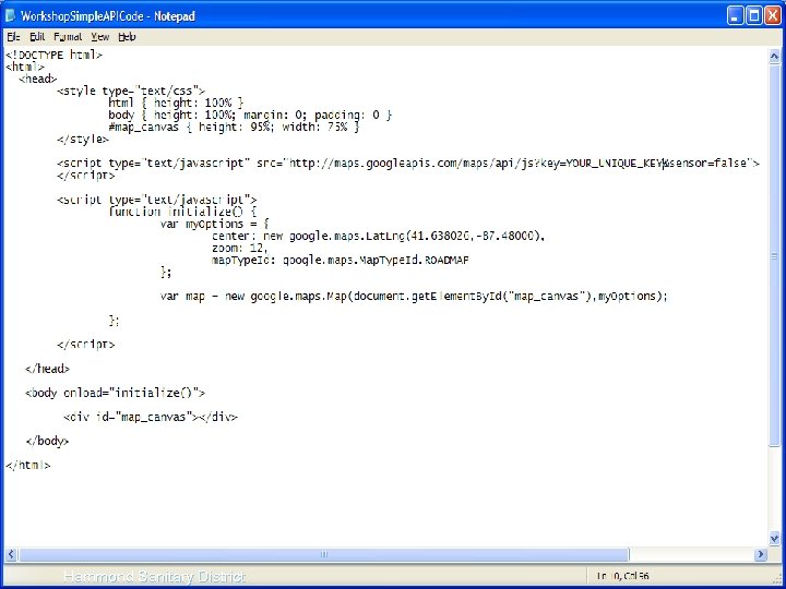 Simple Code SS Hammond Sanitary District 