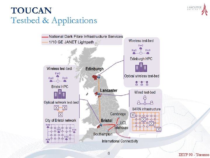 TOUCAN Testbed & Applications 6 IETF 90 - Toronto 