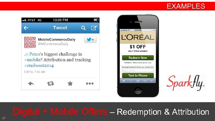 EXAMPLES 37 Digital + Mobile Offers – Redemption & Attribution 