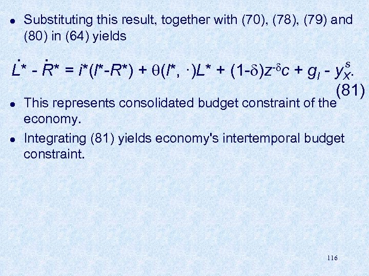 Substituting this result, together with (70), (78), (79) and (80) in (64) yields l