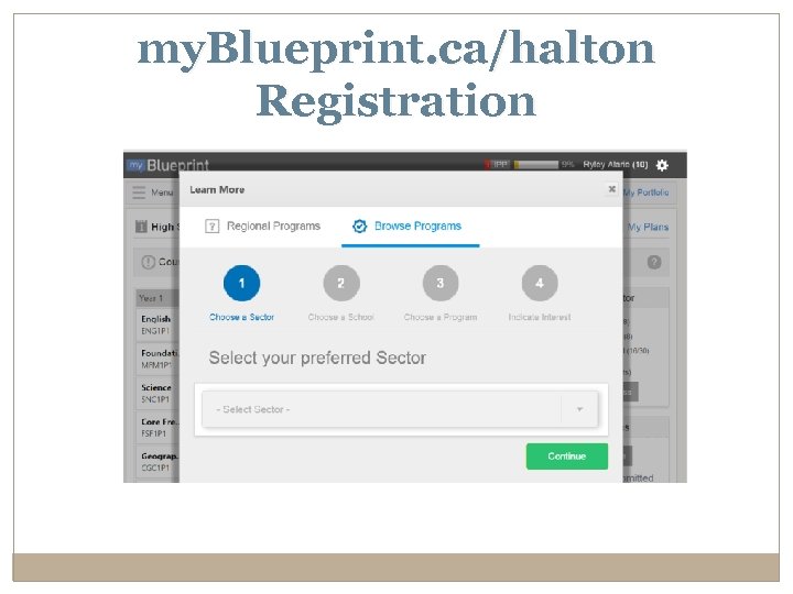 my. Blueprint. ca/halton Registration 