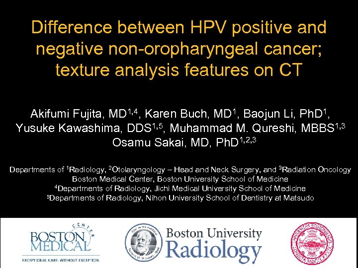 Difference between HPV positive and negative non-oropharyngeal cancer; texture analysis features on CT Akifumi