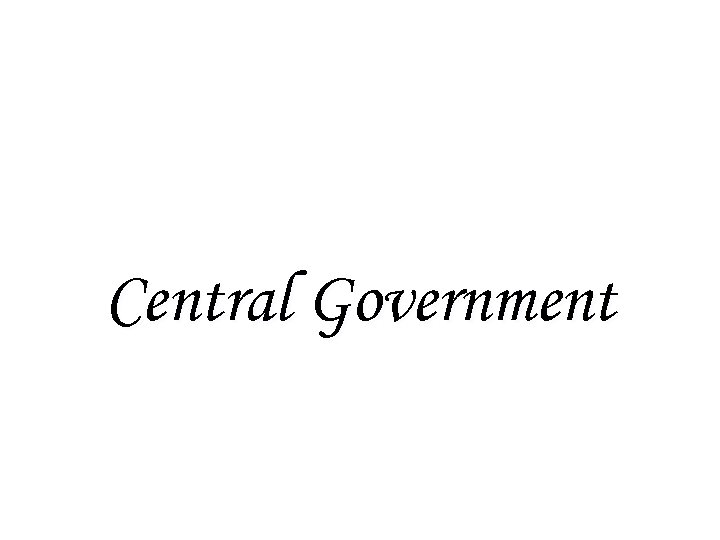 Central Government 