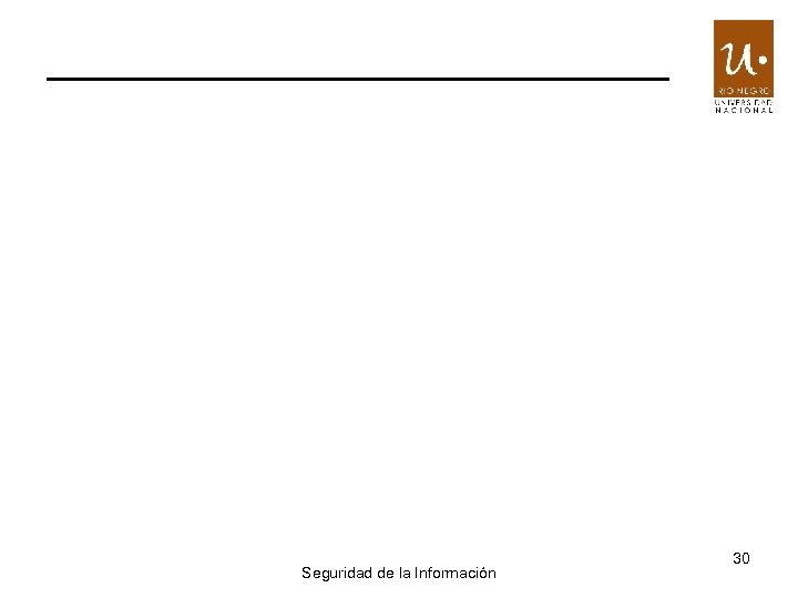 Seguridad de la Información 30 