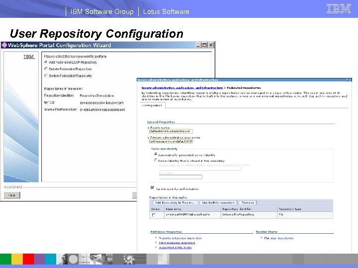 IBM Software Group Lotus Software User Repository Configuration 