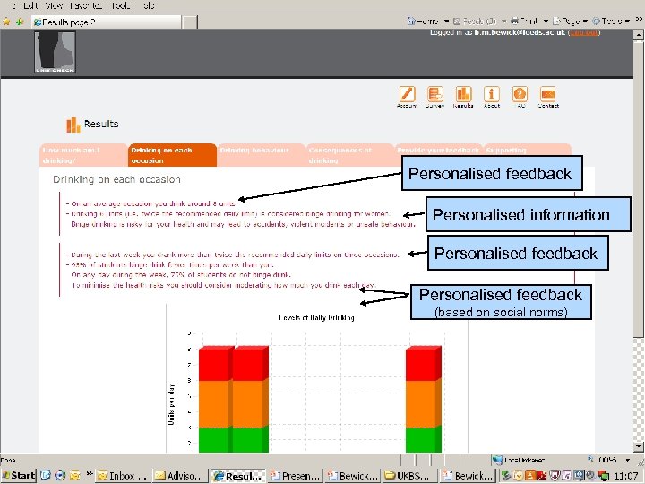 Leeds Institute of Health Sciences Academic Unit of Psychiatry and Behavioural Sciences Personalised feedback