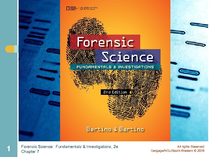 1 Forensic Science Fundamentals Investigations 2 E