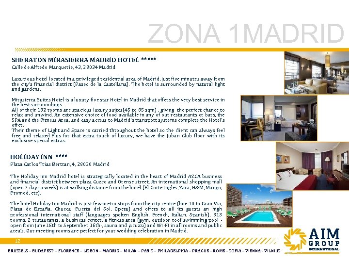 ZONA 1 MADRID SHERATON MIRASIERRA MADRID HOTEL ***** Calle de Alfredo Marquerie, 43, 28034