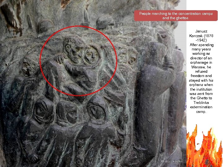 People marching to the concentration camps and the ghettos. Janusz Korczak (1878 -1942) After