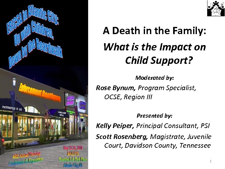 A Death in the Family: What is the Impact on Child Support? Moderated by: