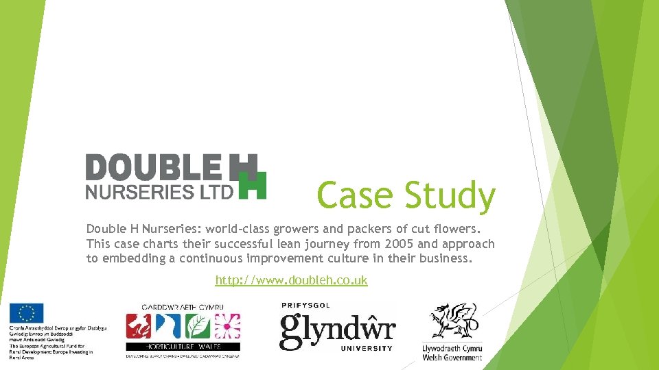 Case Study Double H Nurseries: world-class growers and packers of cut flowers. This case