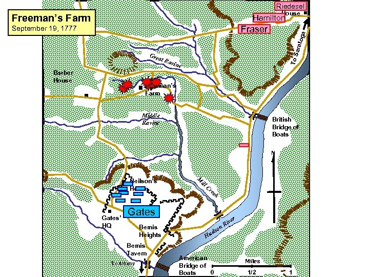 Sword’s Riedesel House Freeman’s Farm Hamilton arat at R To S Gre Barber House