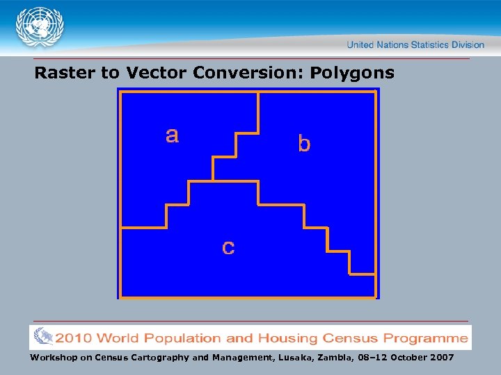 Raster to Vector Conversion: Polygons Workshop on Census Cartography and Management, Lusaka, Zambia, 08–