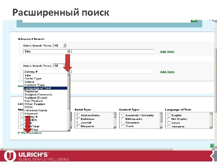 Расширенный поиск 