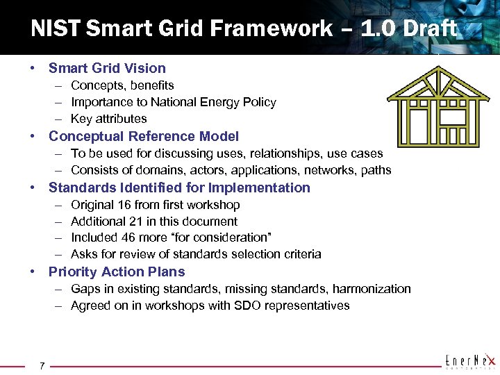 NIST Smart Grid Framework – 1. 0 Draft • Smart Grid Vision – Concepts,