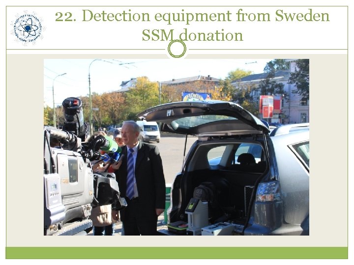 22. Detection equipment from Sweden SSM donation 