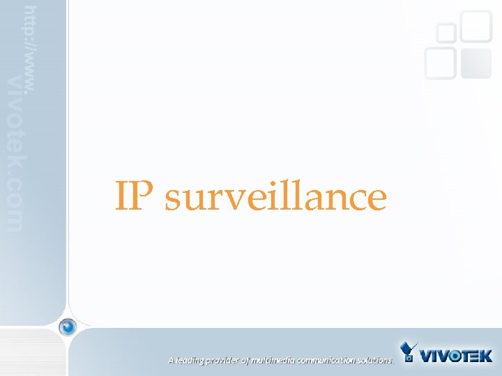IP surveillance 