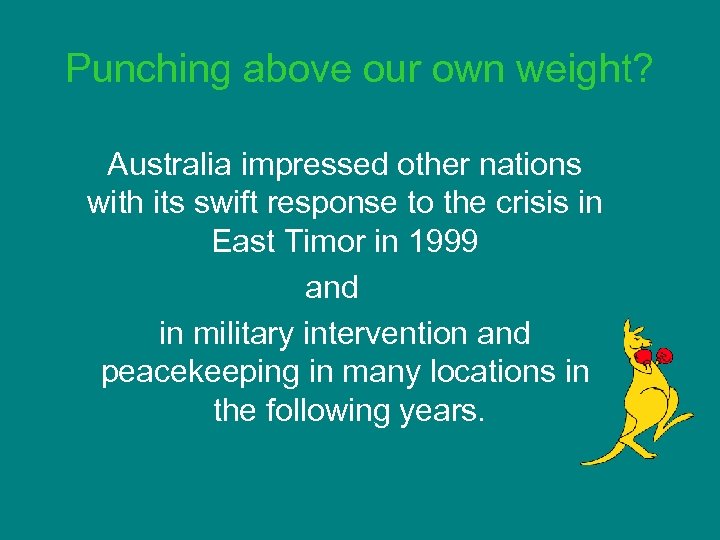Punching above our own weight? Australia impressed other nations with its swift response to
