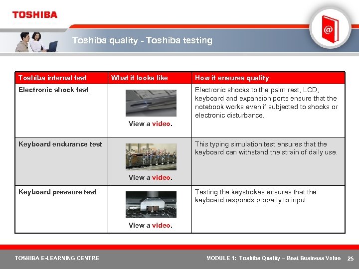 Toshiba quality - Toshiba testing Toshiba internal test What it looks like Electronic shock