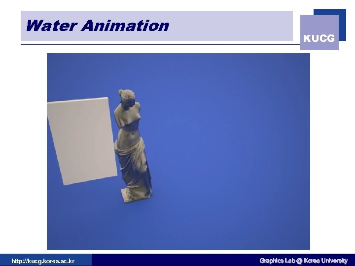 Water Animation http: //kucg. korea. ac. kr KUCG Graphics Lab @ Korea University 