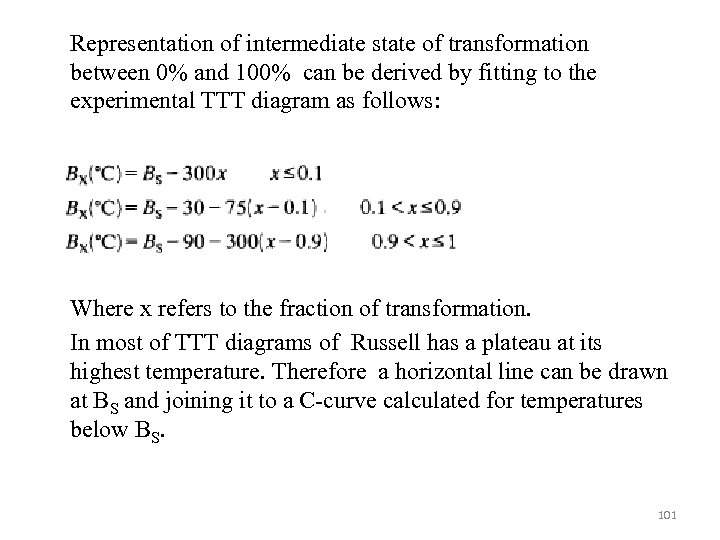 Representation of intermediate state of transformation between 0% and 100% can be derived by