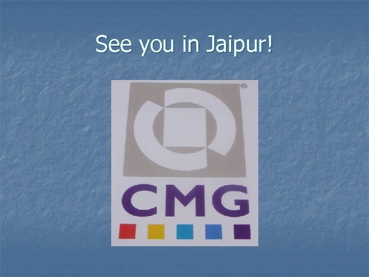 See you in Jaipur! 