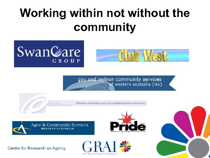 Working within not without the community 