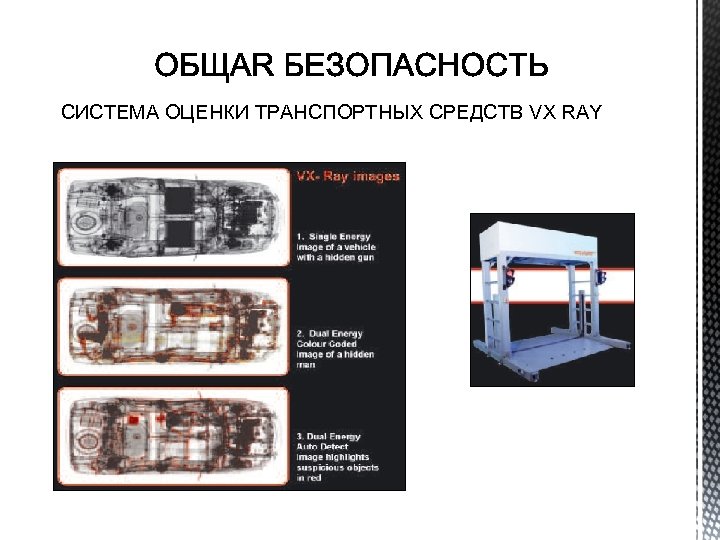 СИСТЕМА ОЦЕНКИ ТРАНСПОРТНЫХ СРЕДСТВ VX RAY 