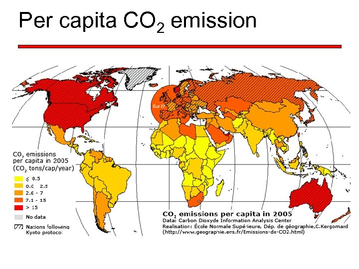 Per capita CO 2 emission 