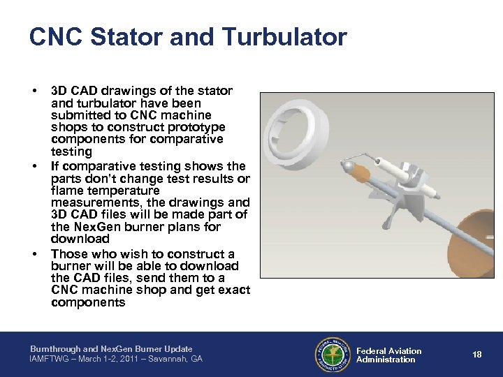 CNC Stator and Turbulator • • • 3 D CAD drawings of the stator