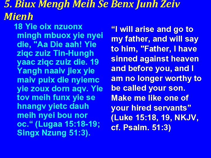 5. Biux Mengh Meih Se Benx Junh Zeiv Mienh 18 Yie oix nzuonx mingh