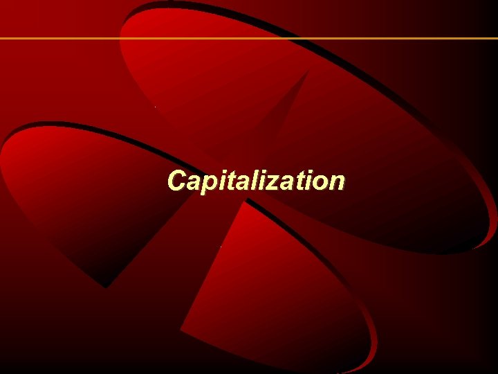 Capitalization 
