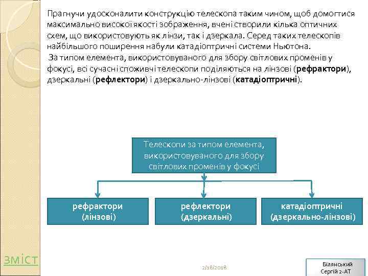 Прагнучи удосконалити конструкцію телескопа таким чином, щоб домогтися максимально високої якості зображення, вчені створили