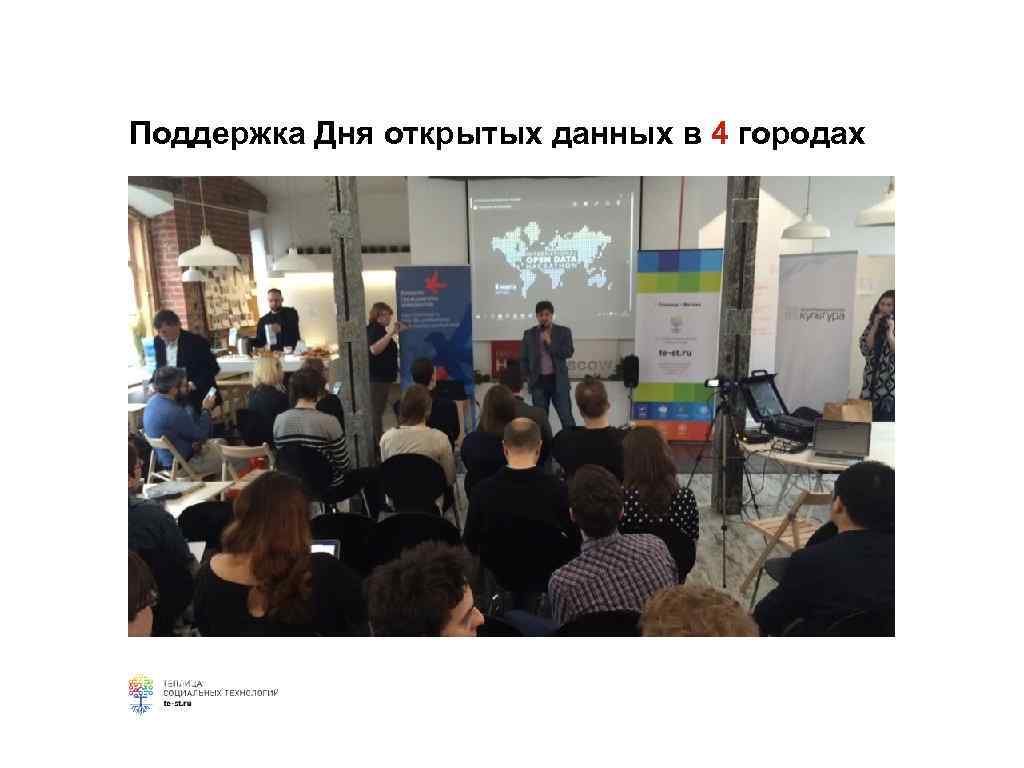 Поддержка Дня открытых данных в 4 городах 