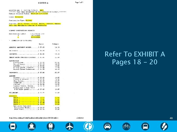 Refer To EXHIBIT A Pages 18 - 20 48 