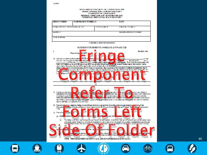 Fringe Component Refer To Forms Left Side Of Folder 90 
