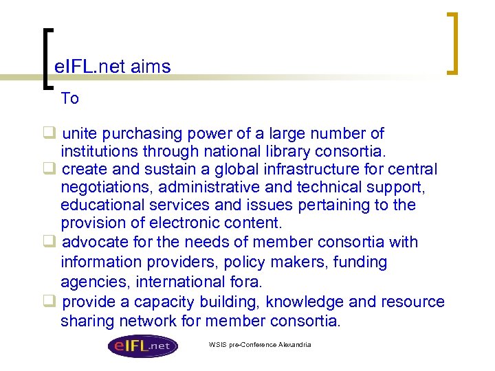 e. IFL. net aims To q unite purchasing power of a large number of