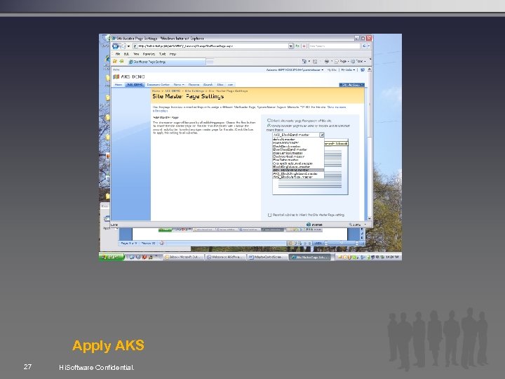 Apply AKS 27 Hi. Software Confidential. 