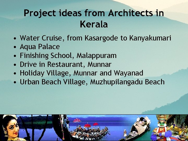 Project ideas from Architects in Kerala • • • Water Cruise, from Kasargode to