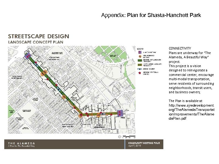 Appendix: Plan for Shasta-Hanchett Park CONNECTIVITY Plans are underway for “The Alameda, A Beautiful