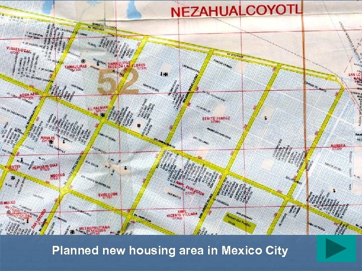 Planned new housing area in Mexico City 