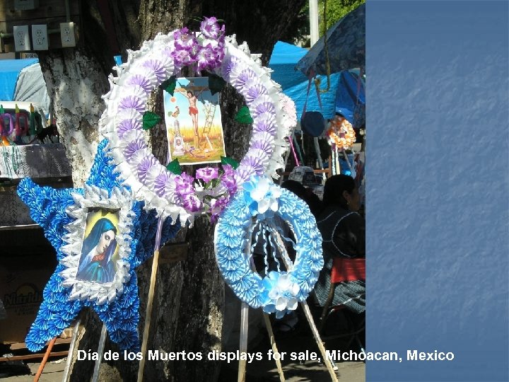 Día de los Muertos displays for sale, Michoacan, Mexico 